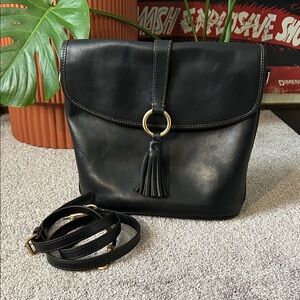 Dooney & Bourke Black Florentine Dottie Crossbody Bag